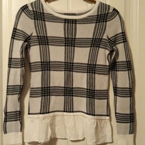 Cynthia Rowley black and white sweater